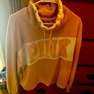 I’m selling or trading a Pink hoodie. It’s like new. No stains or rates